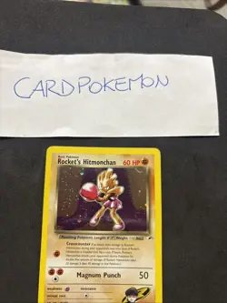 Pokemon Card Rocket's Hitmonchan 11/132- Gym Hereos -eng-Holo-swirl-Nm/Mint! - Image 2