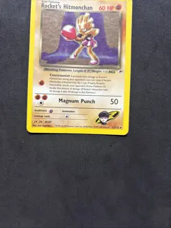 Pokemon Card Rocket's Hitmonchan 11/132- Gym Hereos -eng-Holo-swirl-Nm/Mint! - Image 3