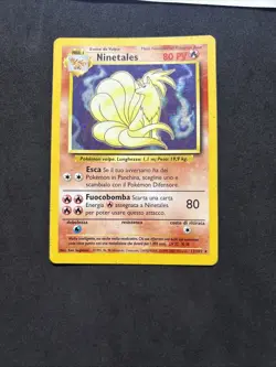 Pokemon Card Ninetales 12/102- Ita-Holo- Exc! - Image 3