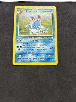Pokemon Card Azumarill 2/111 1ST-Neo Genesis-Ita-Holo-swirl-Nm! - Image 3