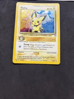 Pokemon Card Pichu 12/111 -Neo Genesis-ita-Holo - Swirl-Exc! - Image 3