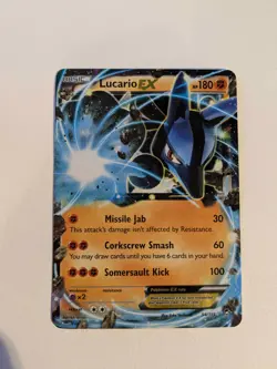 Lucario EX - 54/111 - Pokemon Furious Fists XY Ultra Rare Card LP - Image 1