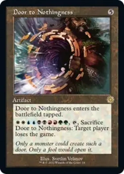 Door to Nothingness -Foil Light Play MTG - Image 1