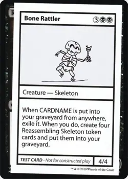 Bone Rattler (No PW Symbol) - Near Mint MTG Mystery Booster Test Print 2021 - Image 1
