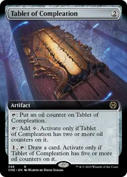 Tablet of Compleation (Extended Art) -Foil Near Mint MTG - Image 1