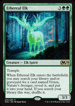 Ethereal Elk - Light Play MTG Magic 2020 Core Set - Image 1