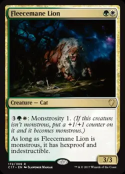 Fleecemane Lion - Light Play MTG Commander 2017 - Image 1