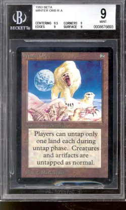 Magic MTG Beta Winter Orb BGS 9 (9.5, 9, 9, 9) NEAR MINT NM Q+ QUADS PLUS - Image 1