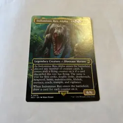 🎇MTG Indominus Rex, Alpha 💕 ( Borderless) #14 Jurassic World Collection NM✨LCI - Image 1