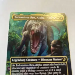 🎇MTG Indominus Rex, Alpha 💕 ( Borderless) #14 Jurassic World Collection NM✨LCI - Image 2