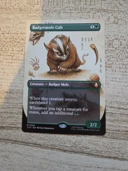 MTG Avatar: The Last Airbender BADGERMOLE CUB Borderless NM (0326) - Image 1