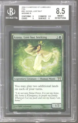 Magic MTG Champions of Kamigawa FOIL Azusa Lost but Seeking BGS 8.5 NEAR MINT NM - Image 1