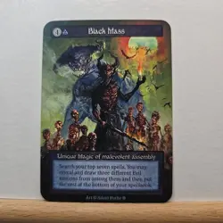 Black Mass Non Foil Unique Sorcery Contested Realm Gothic - Image 1