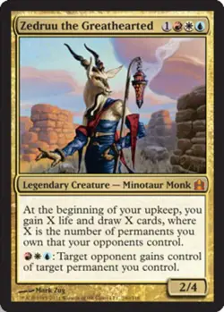 1 x Zedruu the Greathearted - Commander 2011 - Heavy Play - MTG - Image 1