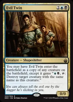 Evil Twin - Medium Play MTG Battlebond - Image 1