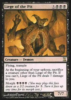 Liege of the Pit - Medium Play MTG Time Spiral - Image 1