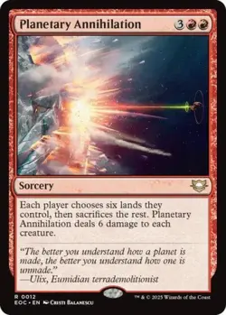 Planetary Annihilation - Near Mint MTG Commander: Edge of Eternities - Image 1