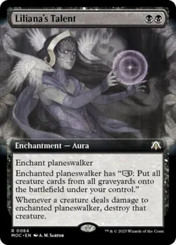 Liliana's Talent (Extended Art) - Near Mint MTG Commander: March of the Machine - Image 1