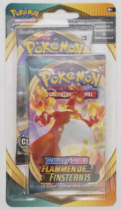 Pokemon Flammende Finsternis Clash der Rebellen Blister 2x Booster DEUTSCH NEU - Image 1