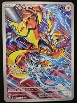 Zeraora 151/142 S&V Stellar Crown FA Illustration Rare Holo Pokemon TCG 2024 NM - Image 1
