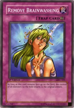 Yu-Gi-Oh! Remove Brainwashing DR1-EN156 or MFC-101 Common Near Mint - Image 1
