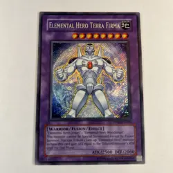 Yugioh 1x Elemental Hero Terra Firma PP02-EN009 Premium Pack 2 Secret Light Play - Image 1