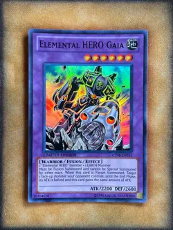Yugioh Elemental HERO Gaia CT08-EN011 Super Rare Limited Edition NM - Image 1