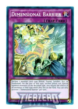 Yugioh Dimensional Barrier SDAZ-EN039 Common AMERICAN PRINT 1st Edition - Image 1