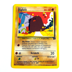 VTG Vintage Pokemon TCG Card: Diglett 52/82 Team Rocket Unlimited WOTC NM - Image 1