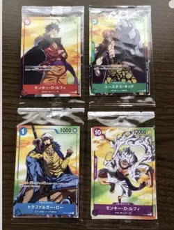 One Piece Card Game Luffy Gear 5 Nika Law Kid -Promo Seven 7-Eleven Sealed (New) - Image 2