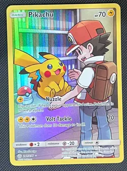 Pokemon Pikachu TCG Sun & Moon Cosmic Eclipse Card 241/236 - Image 1