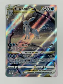 Pokemon Cards Glaceon VSTAR GG40/GG70 Crown Zenith Galarian Gallery Holo - Image 1