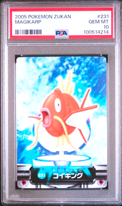 PSA 10 Magikarp Gyarados Pokemon Zukan Card 231 232 Japanese 2005 Gem Mint - Image 2