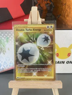 Pokemon TCG Double Turbo Energy Astral Radiance 216/189 NM Gold Card Pack Fresh - Image 1