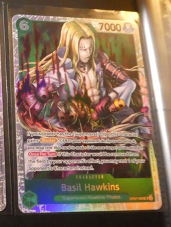 One Piece 500 Years in the Future Card English Carte Holo Basil OP07-029 SR Mint - Image 1