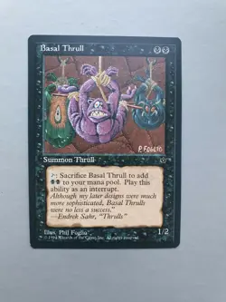 Basal Thrull, MTG Fallen Empires (1994) Common Black Creature NM - Image 1