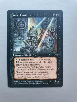 Basal Thrull, MTG Fallen Empires (1994) Common Black Creature NM - Image 1