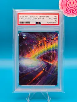 PSA 10 - 2025 MAGIC THE GATHERING EOE ART SERIES 43 CASCADING CATARACTS - Image 1
