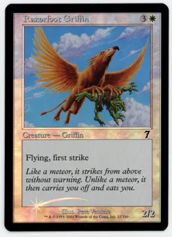 RAZORFOOT GRIFFIN [7ED - SEVENTH EDITION] - MTG VINTAGE FOIL CARD [EXCELLENT] - Image 1