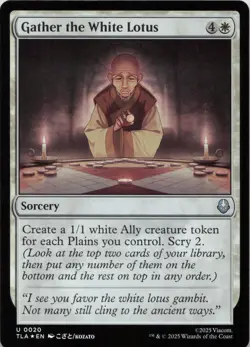 Gather the White Lotus - FOIL - U Avatar: The Last Airbender 20 - MTG - Image 1