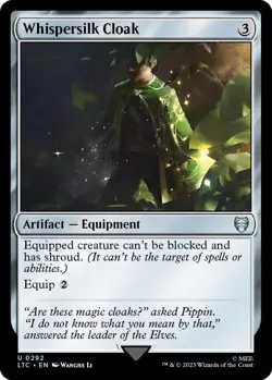 MTG The Lord of the Rings Commander - Whispersilk Cloak - Image 1