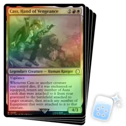 FOIL CASS, HAND OF VENGEANCE X4 Universes Beyond: Fallout Magic MTG MINT CARD - Image 1