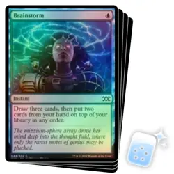 FOIL BRAINSTORM X4 Double Masters Magic MTG MINT CARD - Image 1