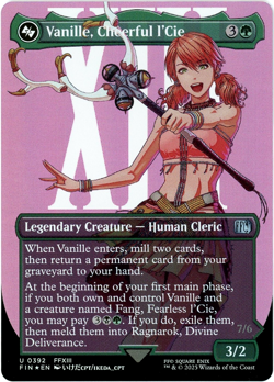 Vanille, Cheerful l'Cie (Borderless) Foil - 0392 - Final Fantasy - MTG - NM/M - Image 1