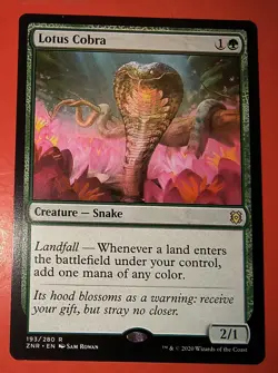 MTG: ZENDIKAR RISING, LOTUS COBRA , REGULAR, NM, RARE, 193/280 ZNR - Image 1