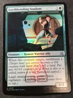 Earthbending Student - Foil - TLE - MTG - EN - NM - 0249 - Image 1