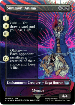 Summon: Anima (Borderless) Foil - 0364 - Final Fantasy - MTG - NM/M - Image 1