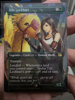 Tifa Lockhart (Borderless) (Chocobo Track Foil) Final Fantasy Foil MTG card - Image 1
