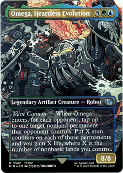 Omega, Heartless Evolution (Borderless) Foil - 0347 - Final Fantasy - MTG - NM/M - Image 1