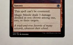 MAGIC MISSILE AFR MTG RED SORCERY UNCOMMON NM - Image 3